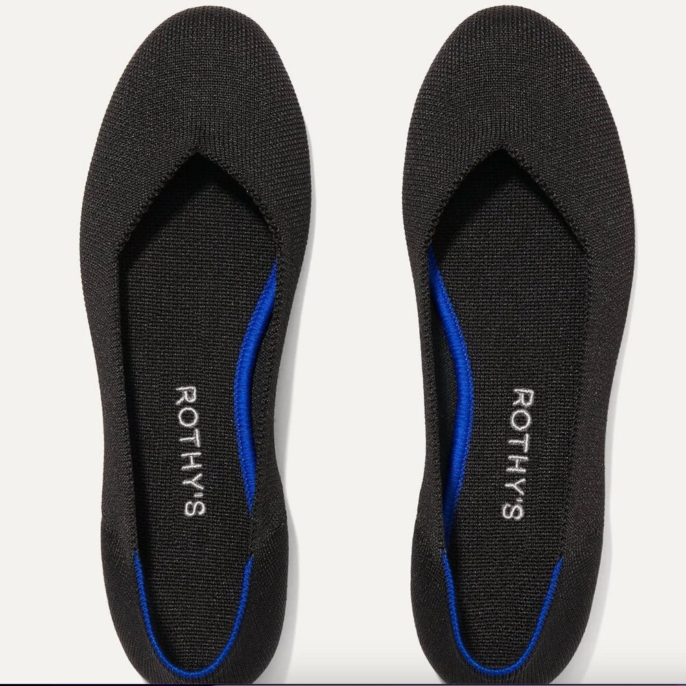 Rothy's Black The Flat size 8